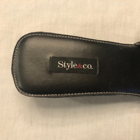 Style & Co. Black Sandals Size 7 1/2 - Picture 10 of 10